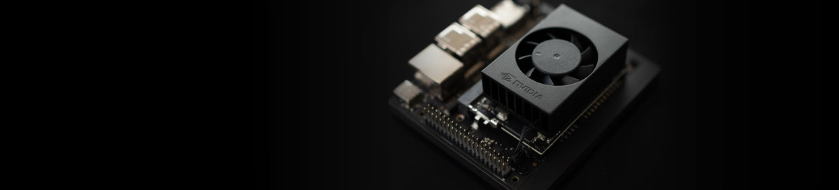 Jetson Orin Nano Super Developer Kit by NVIDIA on black background