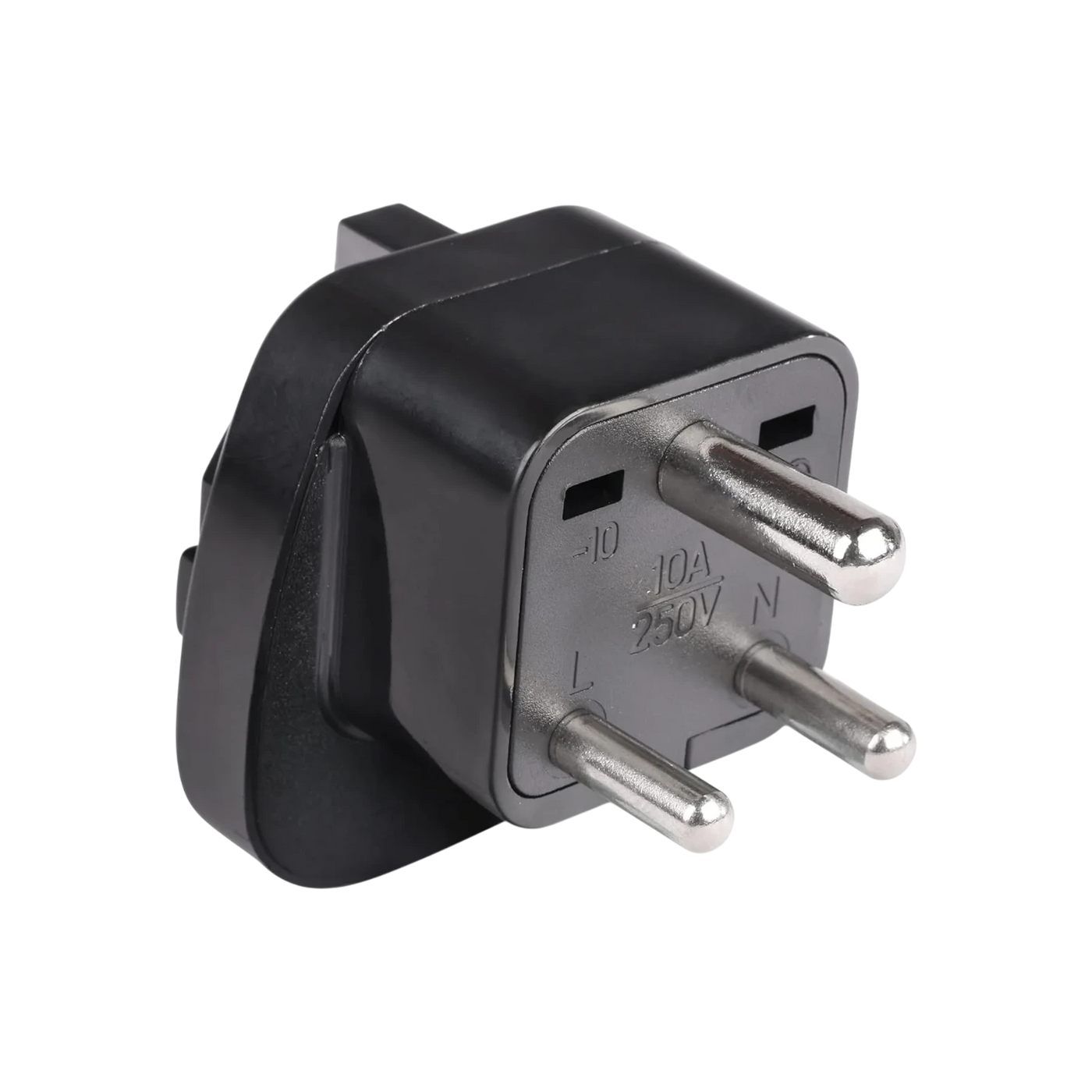 EU to Type D Plug Adapter – Black – ADAP-EU-D