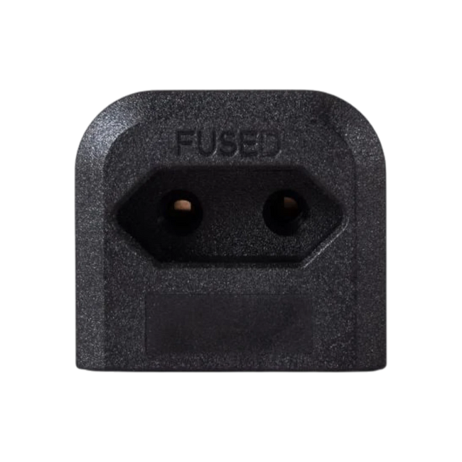 EU to UK Plug Adapter – Black – ADAP-EU-UK